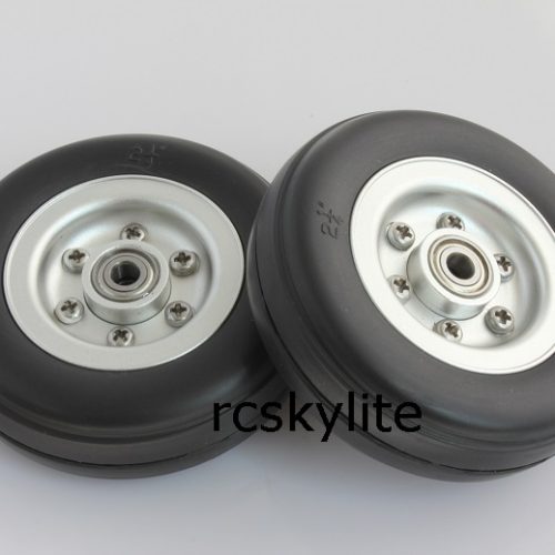 Natural Rubber Wheel 2.25″ with Aluminum Hub