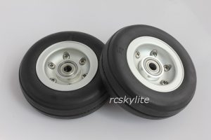 Natural Rubber Wheel 2.5″ with Aluminum Hub