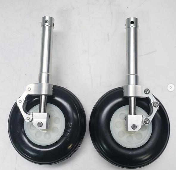 120mm Aluminum Main Strut with 72mm wheels (Pair)