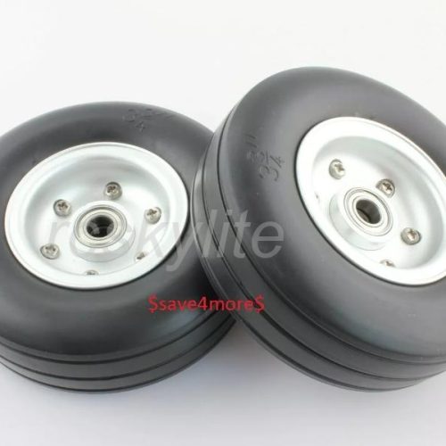 Natural Rubber Wheel 3.75″ with Aluminum Hub