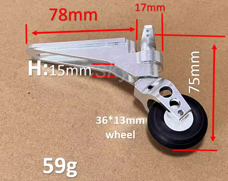 Aluminum Alloy Steering Tail Wheel for RC Gas Engine Turbine Planes ...