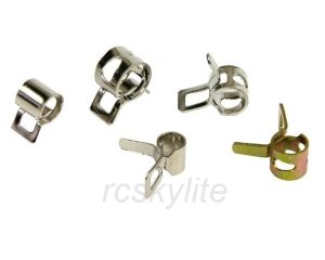 5pcs 4mm 5mm 6mm Fuel Line Clamps for Nitro and Gasoline Hoses