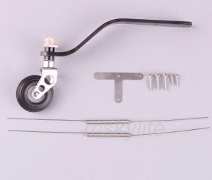 50cc Carbon Fiber Tail Wheel Bracket with PU Wheel