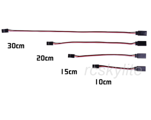5PCS 30 Core Servo Extension Wire with Futaba Connector – Available in 10mm, 15mm, 20mm, and 30mm Lengths