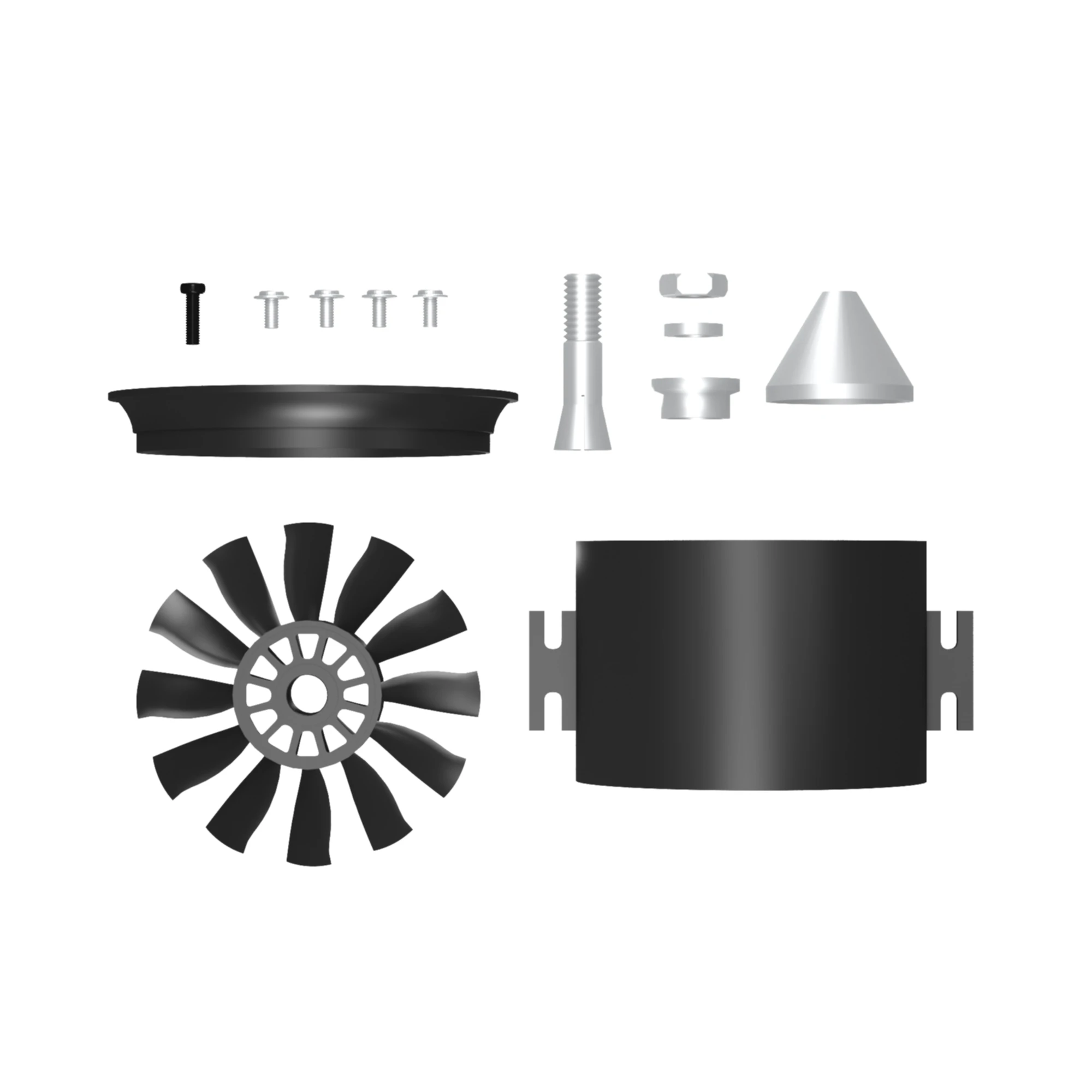 Qx-Motor 70mm Electronic Ducted Fan 12 Blades EDF With 2827 KV2600 Brushless Toy For RC Drone Model Parts Wholesale 4