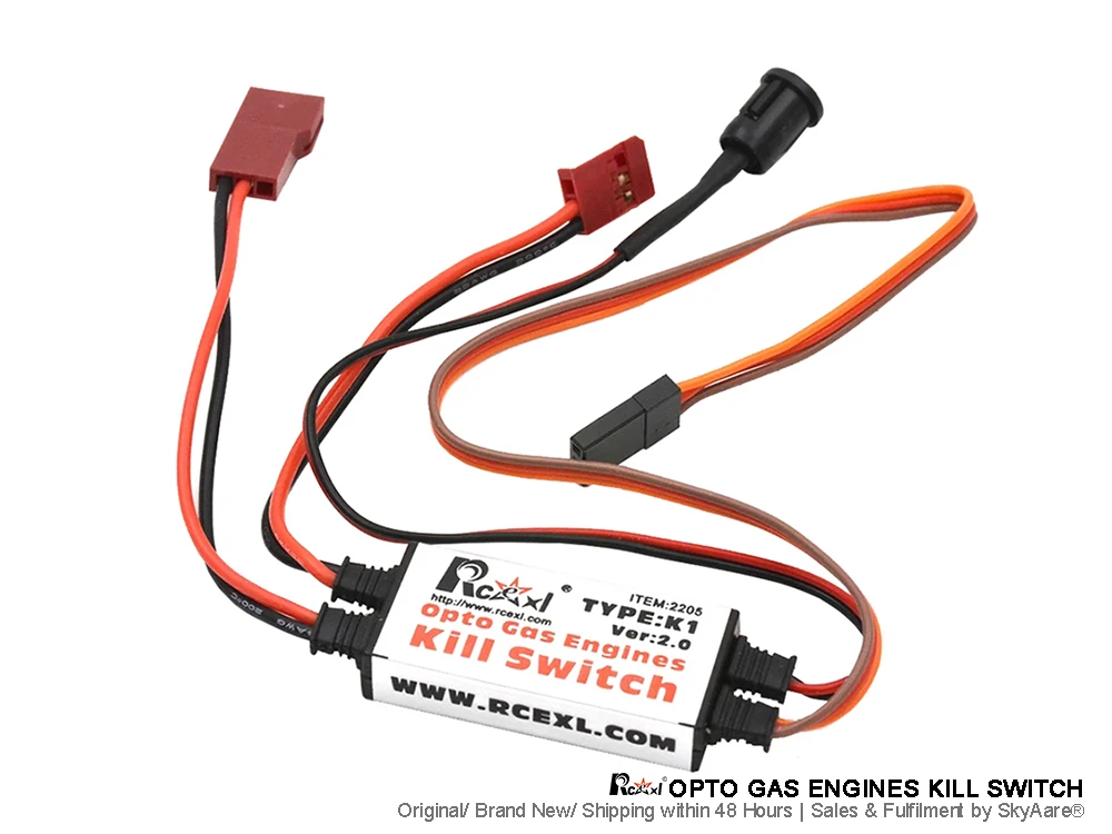 Rcexl Opto Gas Engine Kill Switch Shut Down Version 2.0 for RC Gasoline ...