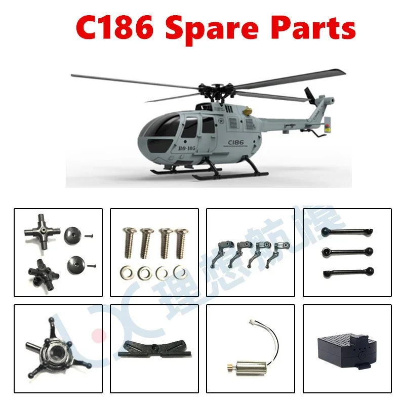 C186 C-186 Pro Shell Cover Set RC elicottero aereo Drone pezzi di