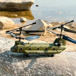 New Remote Control Helicopter,2.4g Hz S026h Military Transport Rc Armed Aircraft Chinook Model Children Toys Birthday Gift 1