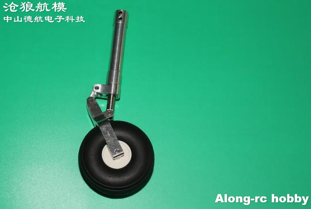 RC Airplane Part 120-210mm Damping Kneeling Landing Gear with Wheel Worm Shock Tripod Suitable for 3-5kg RC Aircraft EDF Plane 3