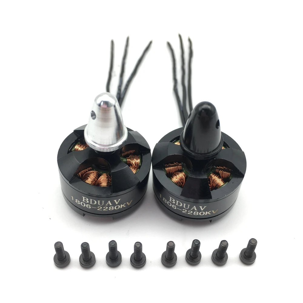 1pcs 1806 2280KV Clockwise CW CCW Brushless Motor Mini Multi-rotor Motor for 250 Across FPV 260 RC Quadcopter Aircraft 1
