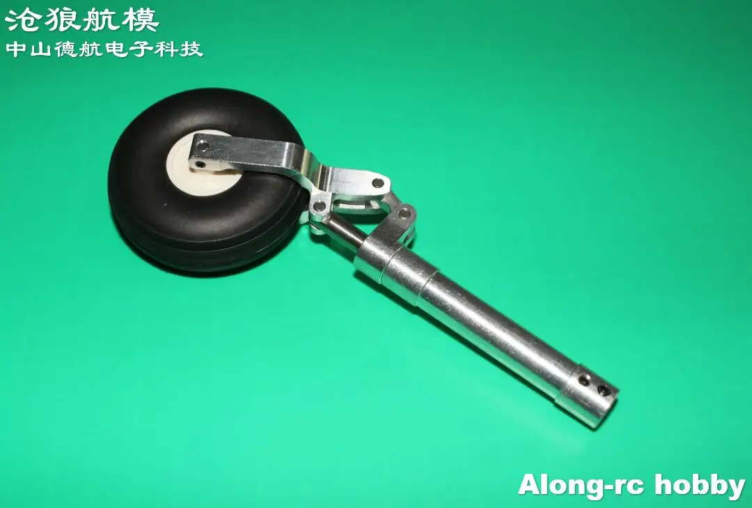 RC Airplane Part 120-210mm Damping Kneeling Landing Gear with Wheel Worm Shock Tripod Suitable for 3-5kg RC Aircraft EDF Plane 4