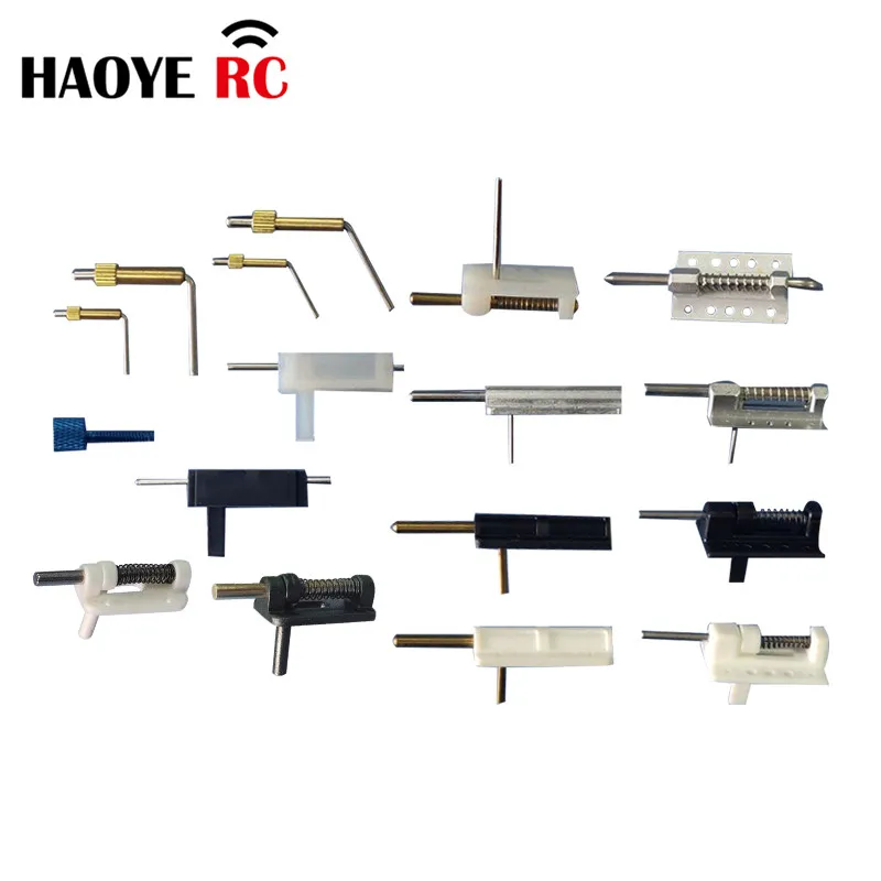 Haoye 5Pcs Canopy Hatch Lock Latch L26mm Cover Lock For RC Airplanes Parts Electric Planes Foam Model Accessories Color White 6