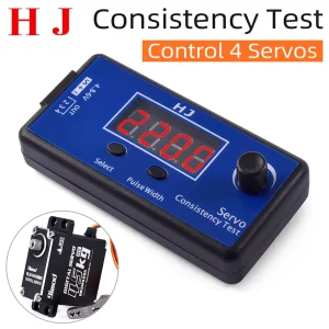 HJ RC Servo Tester ESC Consistency Control 4 Servos for RC Helicopter Airplane Car Digital  Steering Servo 2us Multi-function 1