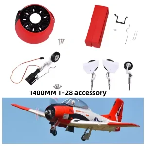 FMS 1400mm 1.4m T28 T-28D Trojan V4 Parts Propeller Spinner Motor Shaft Board Mount Landing Gear Retract etc RC Airplane Plane 1