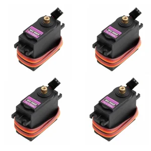 4pcs 13kg 15kg Metal Servos Digital MG995 MG996 MG996R Servo Metal Gear Motor for Futaba JR Car RC Helicopter Boat Diy toys 1