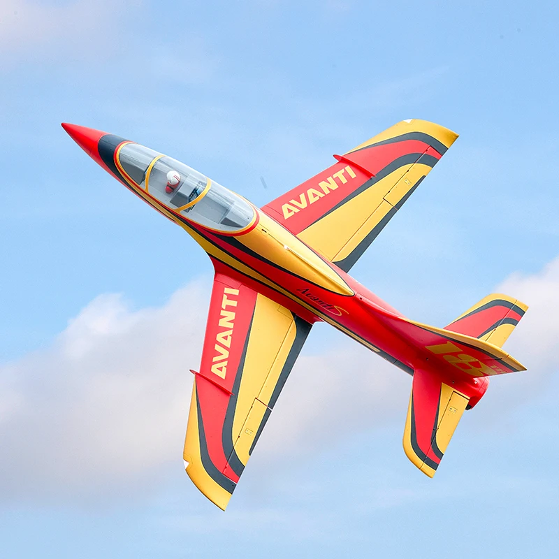 FMSRC RC Airplane 90mm Avanti Ducted Fan EDF Jet 6ch with Flaps High Speed Giant Model Hobby Plane Aircraft Avion PNP New 5