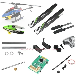 YuXiang YXZNRC F120 RC Helicopter Parts Accessories Canopy Battery Blade Servo Motor Compatible with E120S Helicopter 1