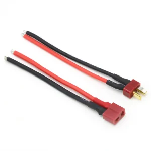 Deans Ultra Pigtail Cable T plug Connector Male & Female with10cm 14 AWG Soft Silicone Wire for RC hobby Quadcopter Lipo Battery 1