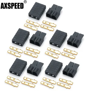 AXSPEED 1/5/10/20 Pairs Male Female Connector Plug for RC TRX Lipo/NiMh Battery Brushless ESC Motor 1