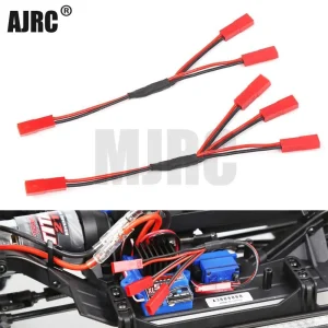 Ajrc Three In One Cable Esc Power Supply External Wiring Jst For 1/10 Rc Crawler Car Defender Trx6 Trx4 Tactical Unit Bronco 1