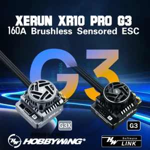 HOBBYWING XeRun XR10 Pro G3 G3X 160A Brushless Sensored ESC for 1/10 RC Model Touring Car Buggy Drift Racing MST RLAARLO 3RACING 1
