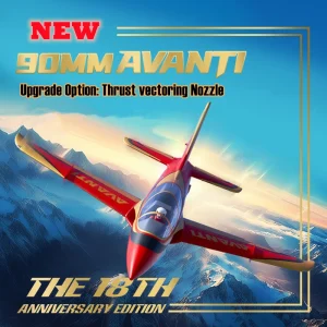FMSRC RC Airplane 90mm Avanti Ducted Fan EDF Jet 6ch with Flaps High Speed Giant Model Hobby Plane Aircraft Avion PNP New 1