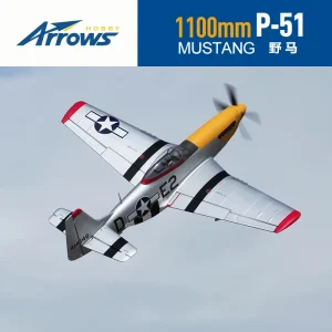 Blue Arrows 1.1m P51 P-51 Mustang PNP,RC Airplane 1100mm Trainer,Anti-fall Model Electric Remote Control Aircraft,P 51 1