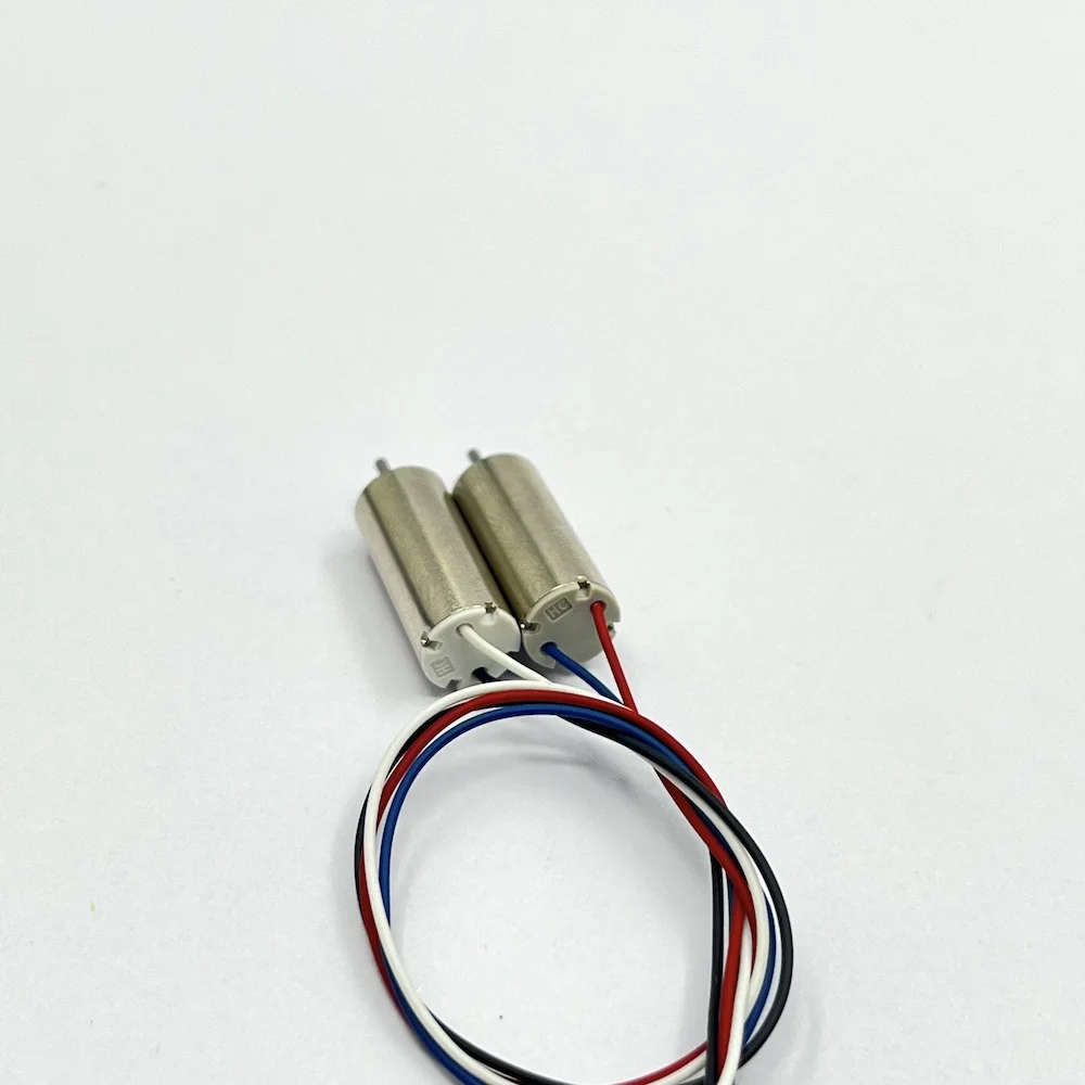2pcs 7mm*16mm Mini Coreless Motor 1mm Shaft DC 3V 3.7V High Speed RC Drone Quadcopter Engine Micro 716 Motor Cable with Terminal 4