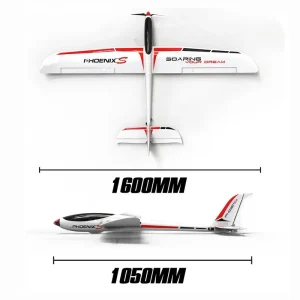 Eurames Remote-controlled Aircraft With A 1.6-meter Wingspan Large Model Electric Glider Fixed Wing Rc Plane Toy Gift 1