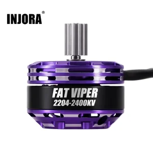INJORA Fat Viper 2204 Brushless Outrunner Motor with Mount for 1/24 RC Crawler Axial SCX24 1