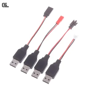 RC USB Charging 3.7V Lithium Battery Charger Cable USB To JST /SM / Futaba Plug Cable For 3Rc Drone Quadcopter 1