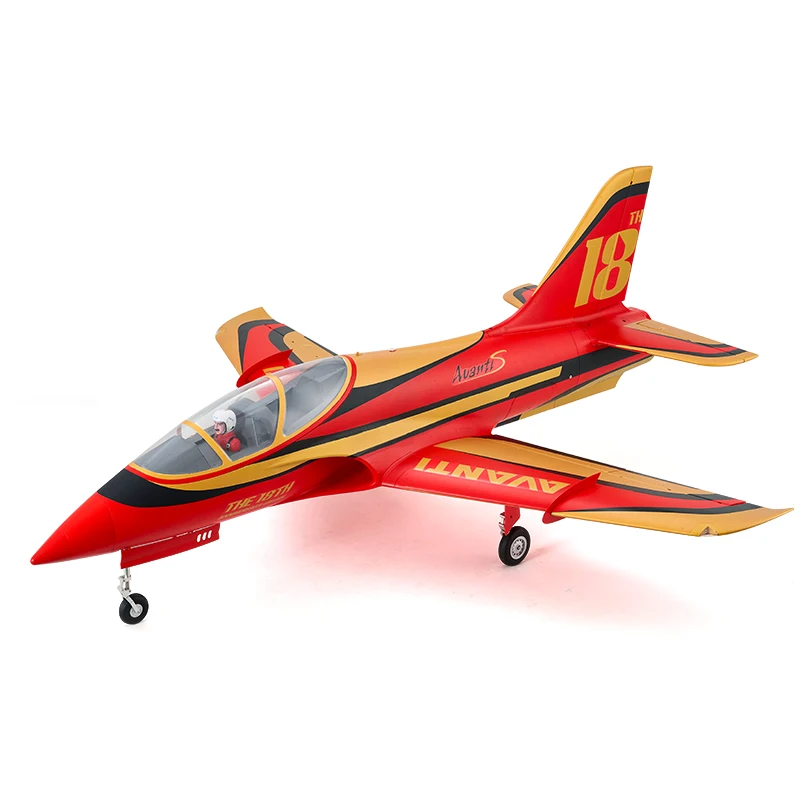 FMSRC RC Airplane 90mm Avanti Ducted Fan EDF Jet 6ch with Flaps High Speed Giant Model Hobby Plane Aircraft Avion PNP New 6
