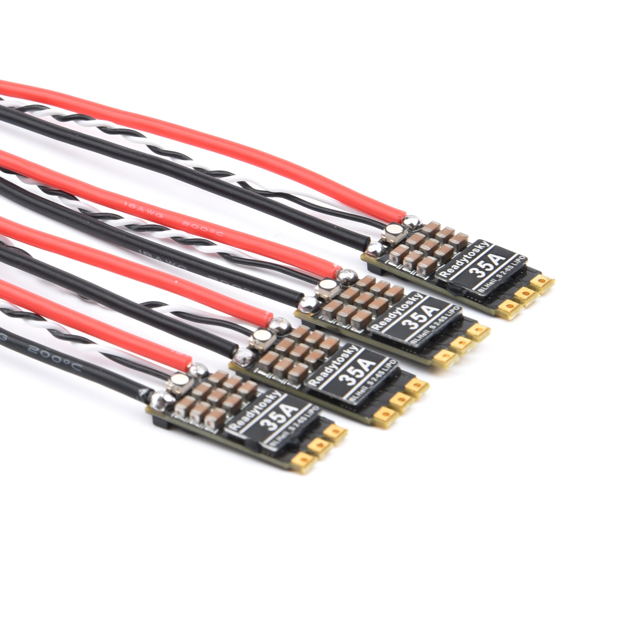 Readytosky 35A 45A BLHeli_S BLS 2-6S ESC Built-in Programmable RGB LED ONESHOT125 D-Shot 150/300/600 For RC FPV Quadcopter Frame 4