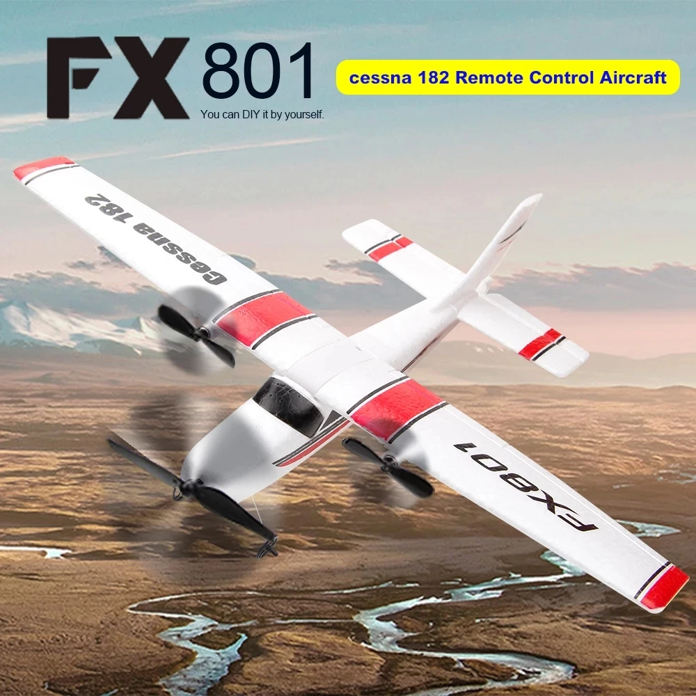 FX801 RC Plane EPP Foam 2.4G 2CH RTF Remote Control Wingspan Aircraft Fixed Wingspan Airplane Toys Gifts for Children Kids 2