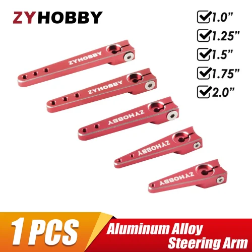 CNC Aluminum Alloy Steering Servo Arm Horn 25T 1/1.25/1.5/1.75/2 inch for RC Model Airplane Car Crawler 1