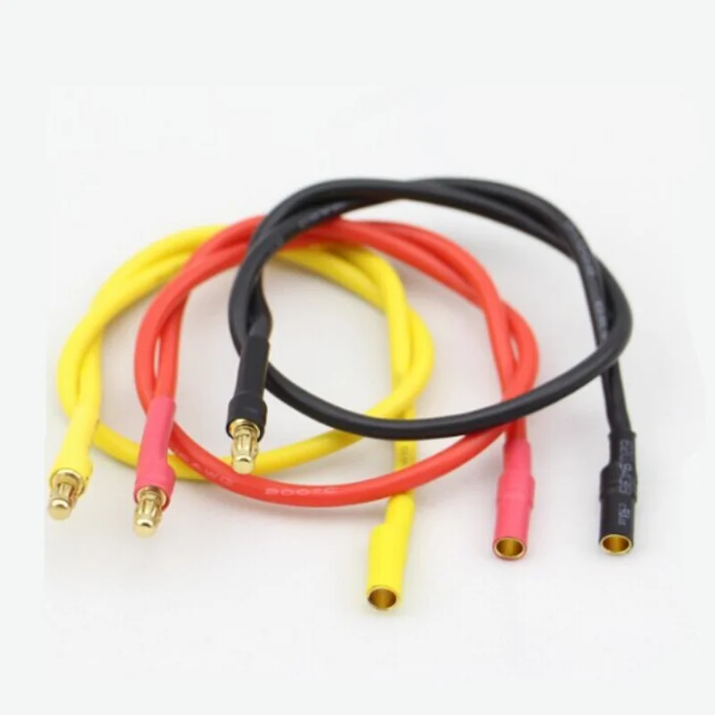 300mm Motor to RC speed controller ESC Extension Cable with 3.5mm Bullet Connectors 3 pieces/lot 1