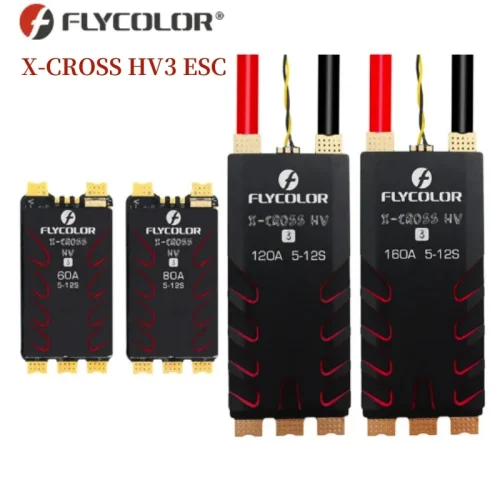 FLYCOLOR X-cross HV3 ESC through machine governor ESC BL-32 bit 5-12S 60A 80A 120A 160A 1