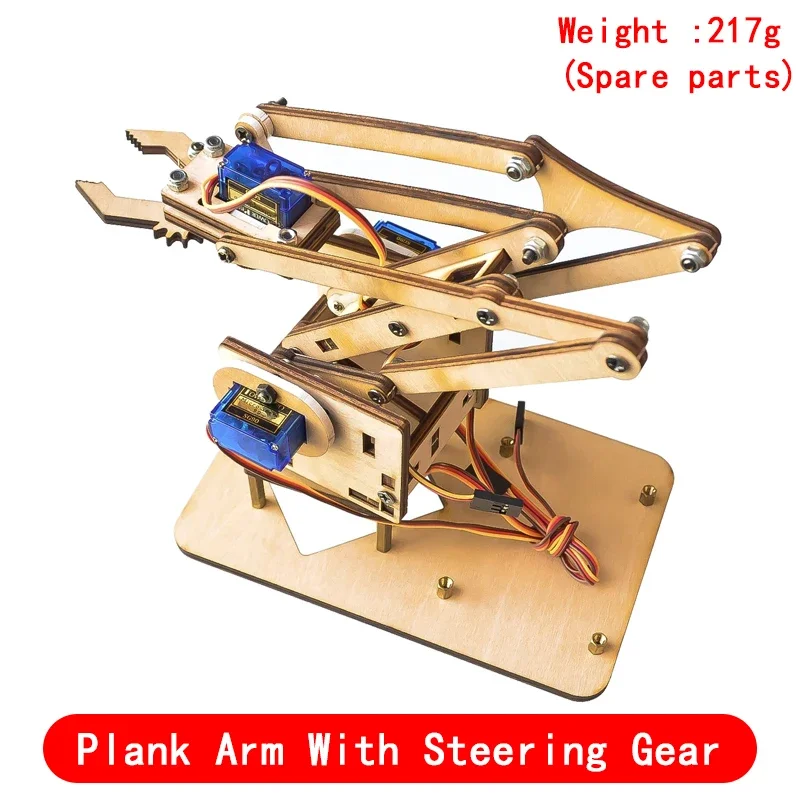 SG90 MG90S 4 DOF Unassembly Acrylic Mechanical Robot Manipulator Claw for Arduino UNO Maker Learning DIY Kit RC Robotic Arm 5