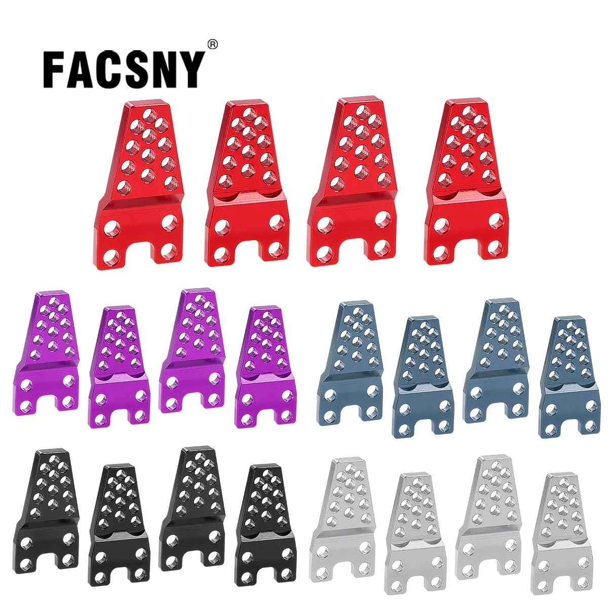 4Pcs Aluminum Alloy Adjustable Shock Tower Hoops Lift Mount Bracket for Axial SCX10 RC4WD D90 1/10 RC Crawler Car Upgrade Parts 1