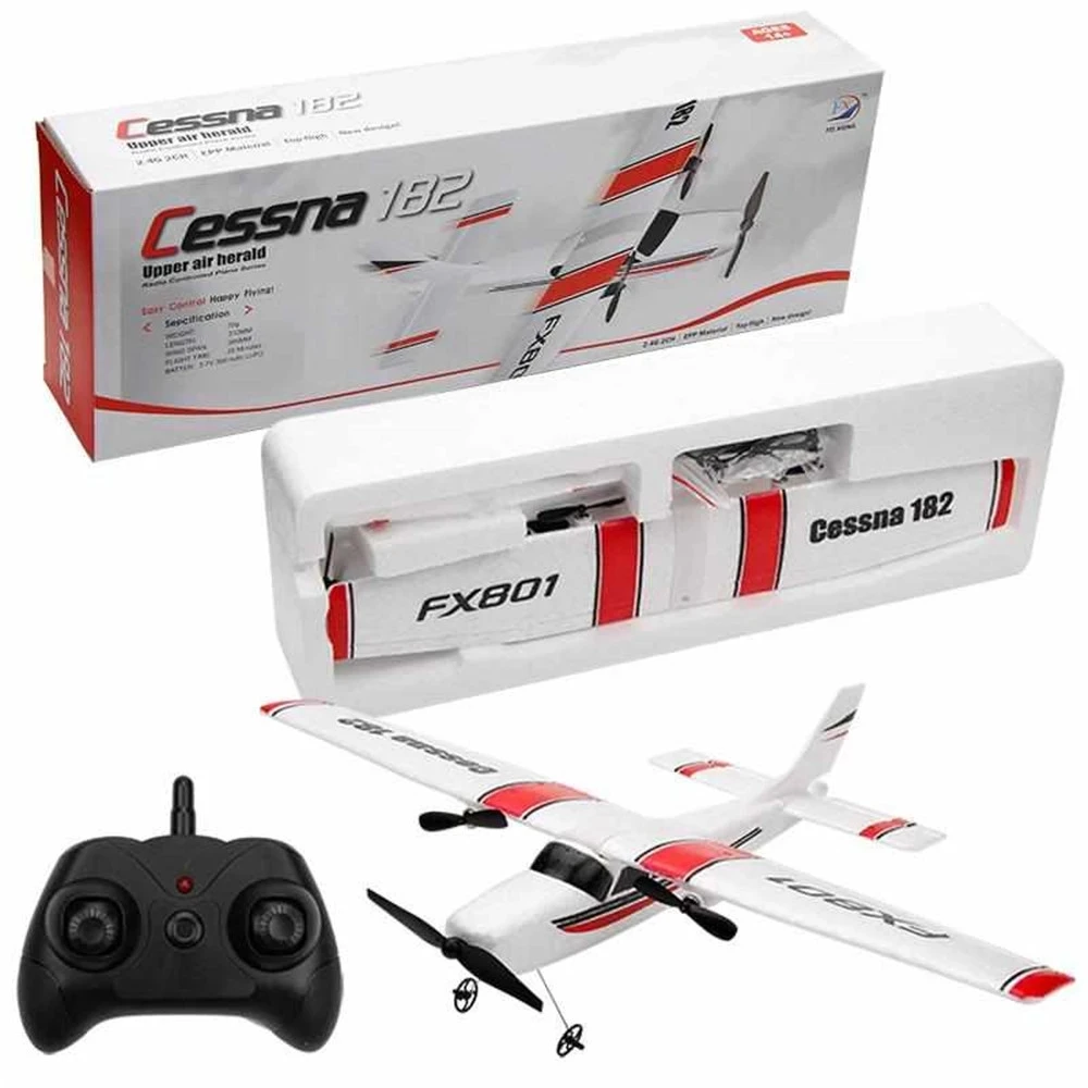 FX801 RC Plane EPP Foam 2.4G 2CH RTF Remote Control Wingspan Aircraft Fixed Wingspan Airplane Toys Gifts for Children Kids 5