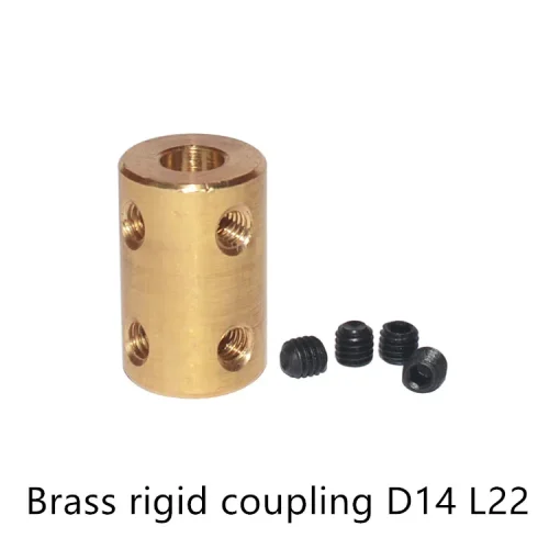 LINK CNC D14 L22 Brass Copper Shaft Motor Rigid Coupling RC Airplane Model Connector 1