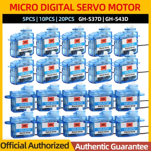 5/10/20PCS PES GH-S37D GH-S43D Servo Motor Digital 3.7g 4.3g Mini Micro Servo For RC Airplane Helicopter Truck Boat Car Robot 1