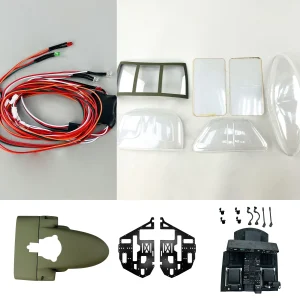 Roban Helicopter Fuselage Spare Parts Hatch/Landing Gear/Cockpit Set/LED/Tail wings for 500 Size UH60 RC Helicopter Model 1