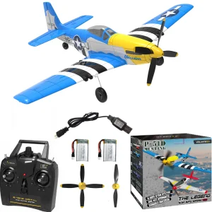 volantexrc plane, 2.4g 4 channel remote control, with xpilot stability system, aerobatic flight (761 5)p51d mustang rc airplane