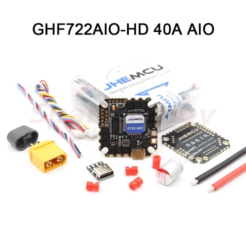 NEW JHEMCU GHF722AIO HD DJI 40A  AIO Flight Controller integrated 4in1 40A BLheli_S 2~6S ESC For RC FPV Cinewhoop Drone Diy Part 1