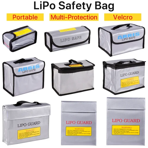 Lipo Guard Battery Safe Bag Fireproof for RC Car Drone Batteries Storage Charging Large Explosion-Proof Bags Portable Pouch 1