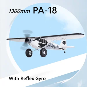 FMS RC Airplane 1300MM PA-18 PNP And RTF PA18  J3 Piper Super Cub 5CH With Gyro Auto Balance Trainer Beginner Model Aircraft 1