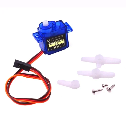 100PCS SG90 9G Micro Servo Motor for RC Planes Robot Arm 180°/360° Fixed-Wing Servo Motor Controls For Airplane Helicopter 1