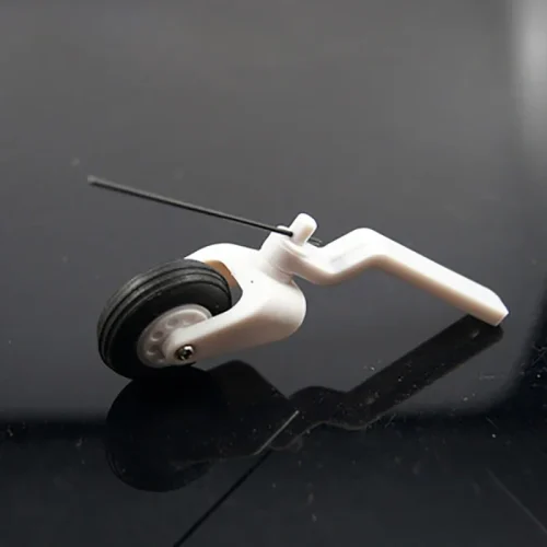 2set Mini Miniature Steerable Tail Wheel Bracket Assembly D25mm Wheel Tail Landing Gear For RC Electric Fixed-wing Airplane Part 1