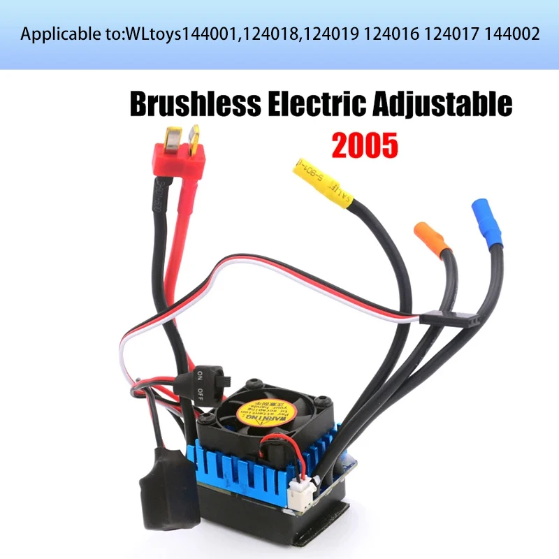 WLtoys 124016 124017 1/12 RC Car Original Spare Parts Brushless Motor Receiver ESC Swing Arm Differential Gearbox Tire Assembly 4